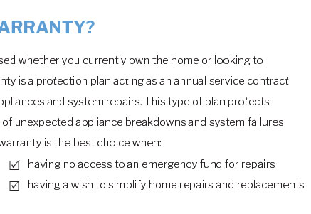 home warranty shoreline